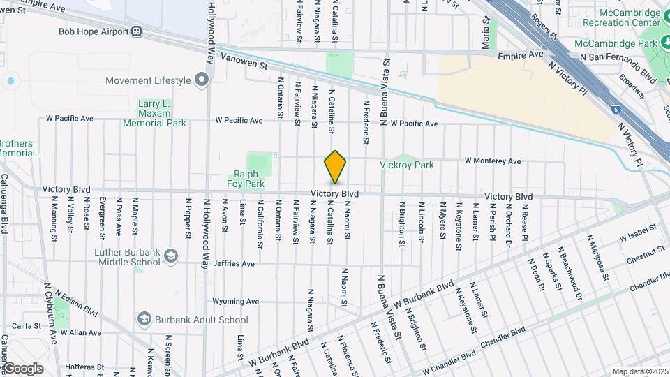2729 W Victory Blvd Map and Location Details