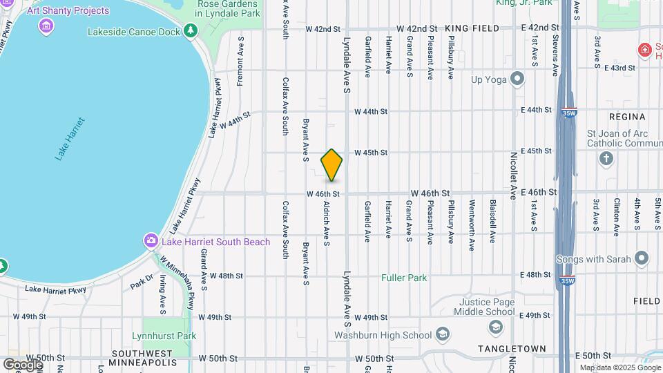 4549 Aldrich Ave S Map and Location Details