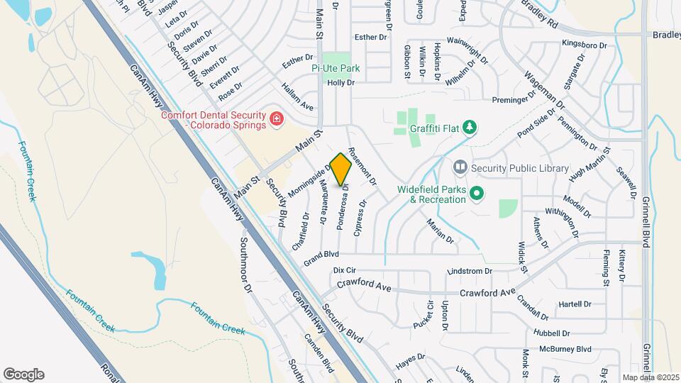 530 Ponderosa Dr Map and Location Details
