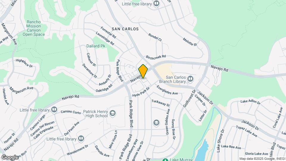 6930 Hyde Park Dr Map and Location Details