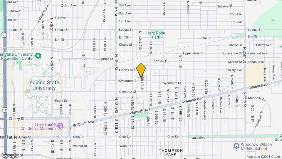 1436 Sycamore St Map and Location Details