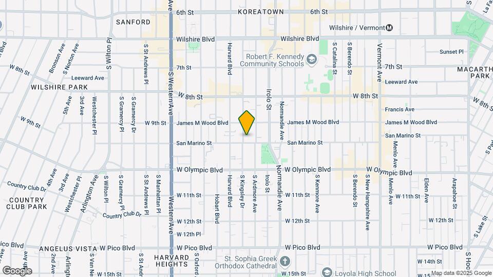926-938 S Kingsley Dr Map and Location Details