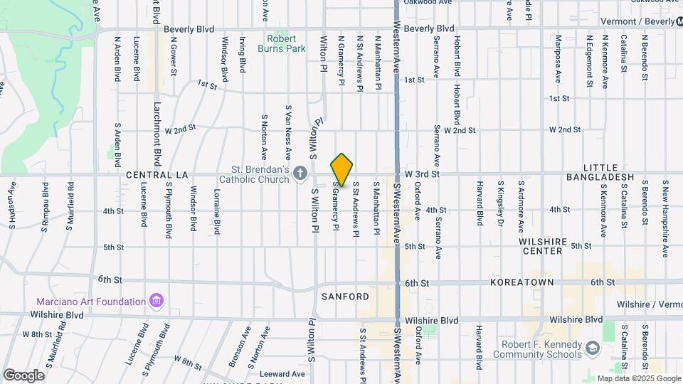 326 S Gramercy Pl Mapa y Detalles de la Ubicación
