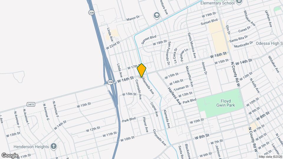 1539 Alameda Ave Map and Location Details