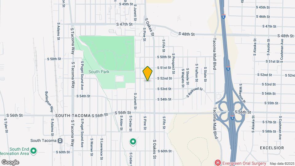 5209 S Pine St, Unit A Map and Location Details