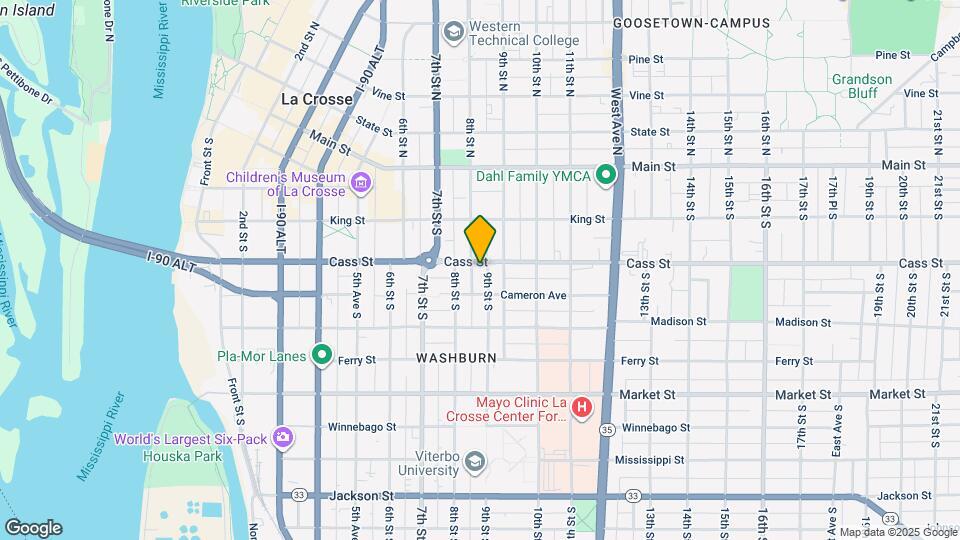 820 Cass St Map and Location Details