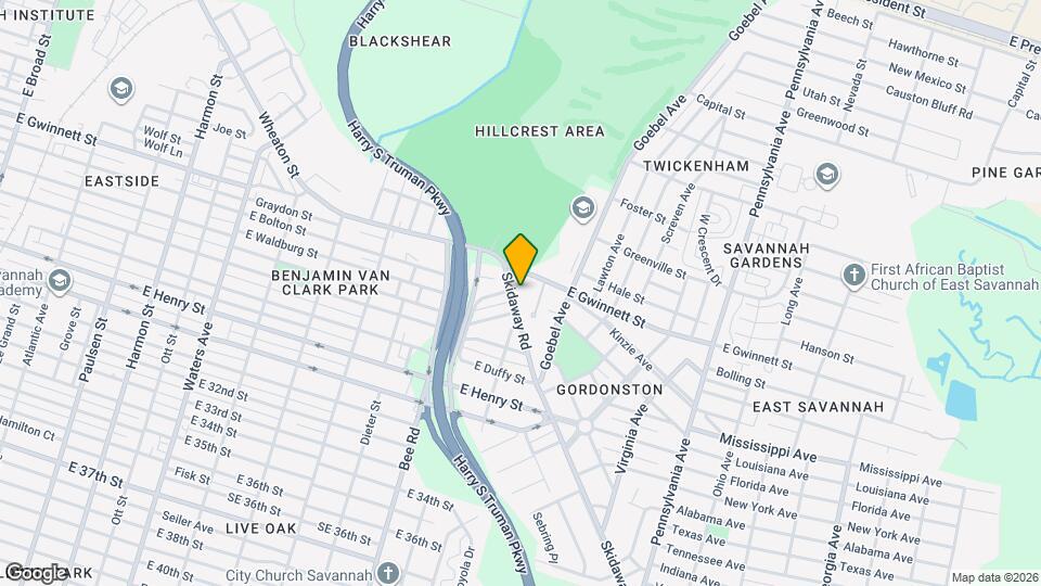 1612 Skidaway Rd Mapa y Detalles de la Ubicación