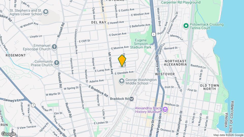 425 E Luray Ave Mapa y Detalles de la Ubicación