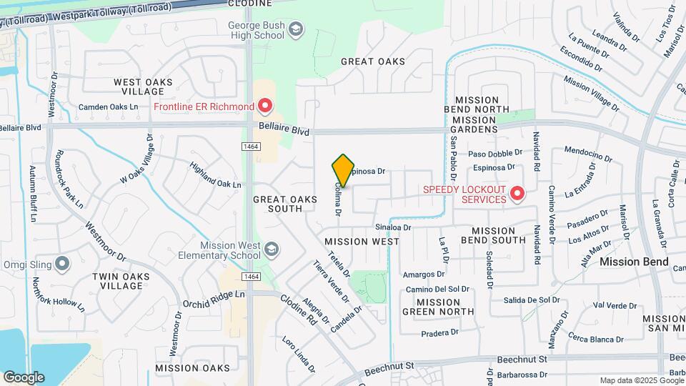 7227 Colima Dr Map and Location Details