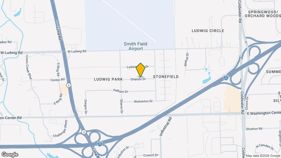 826 Orlando Dr Map and Location Details