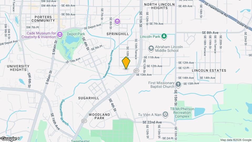 1222 SE 10th St Map and Location Details