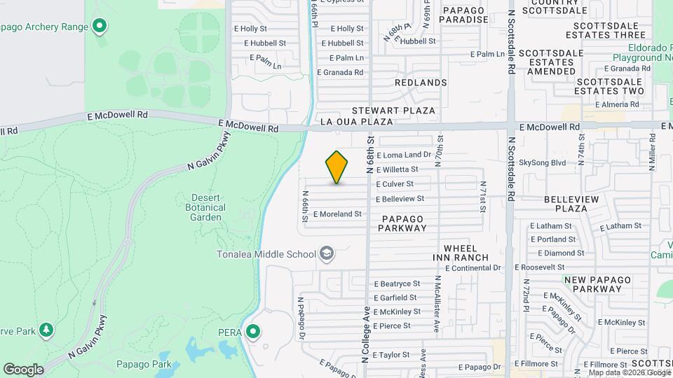 6701 E Culver St Map and Location Details