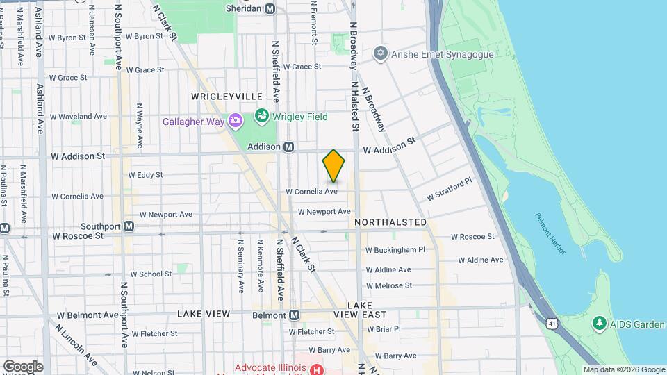 840 W Cornelia Ave Map and Location Details