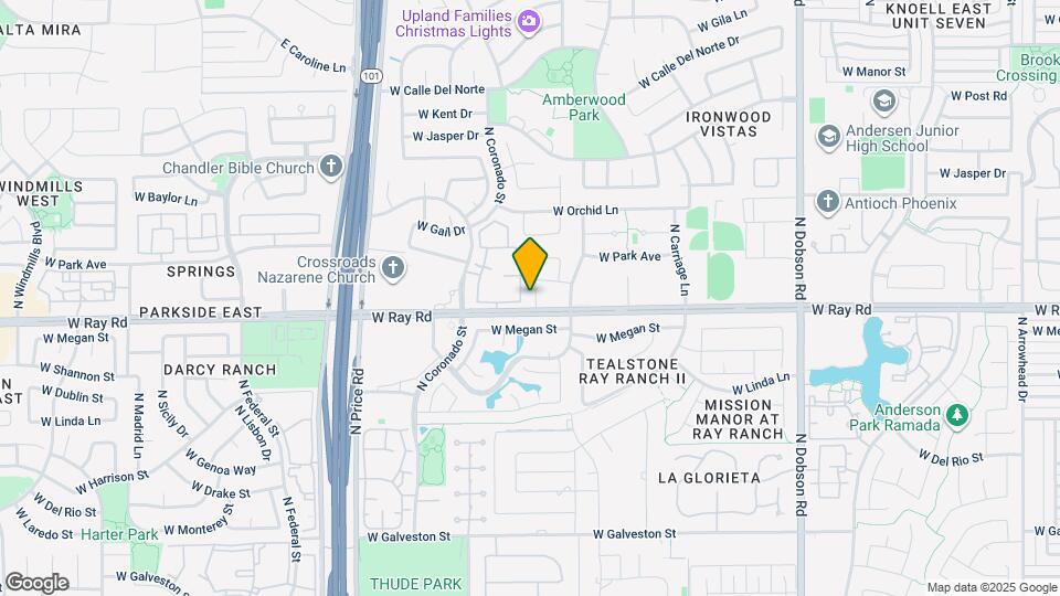 1012 N Blackstone Dr Mapa y Detalles de la Ubicación