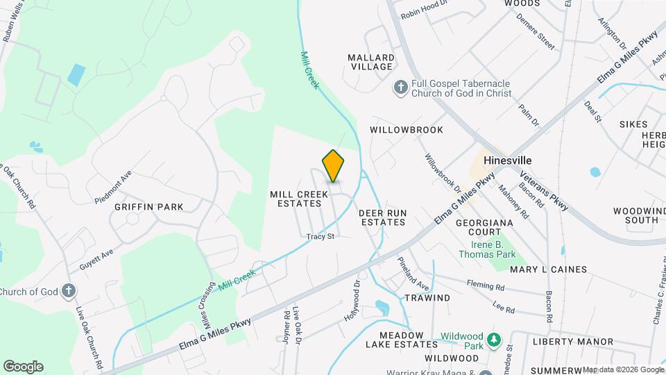 702 Mill Creek Cir Map and Location Details