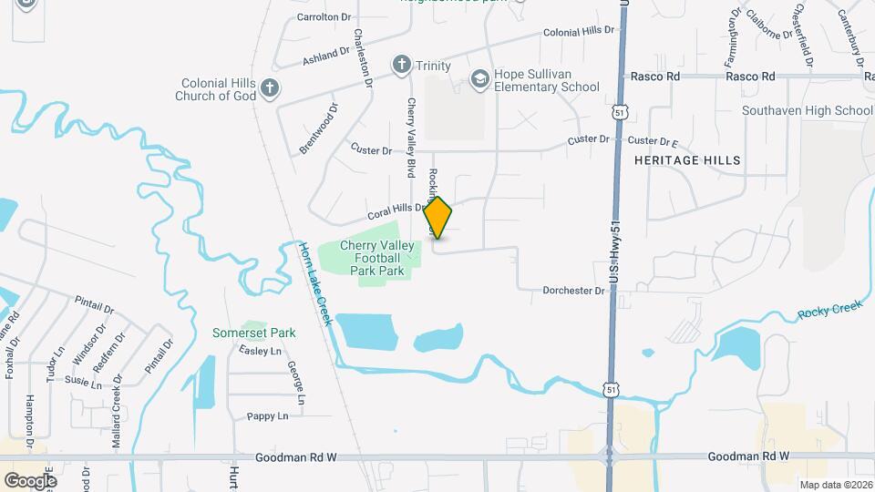 7510 Rockingham Dr Map and Location Details