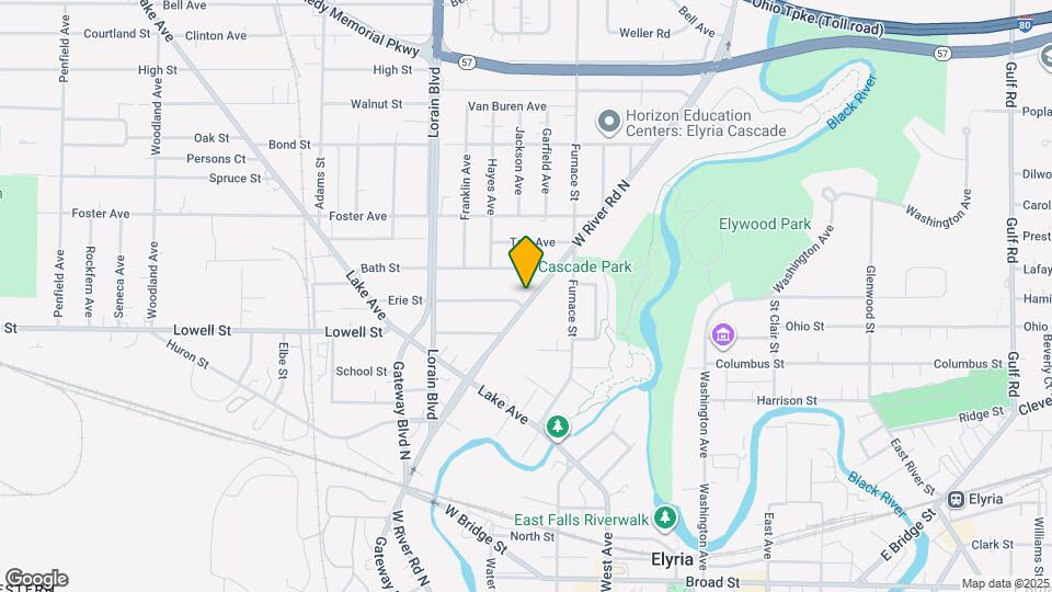 736 W River Rd N Map and Location Details