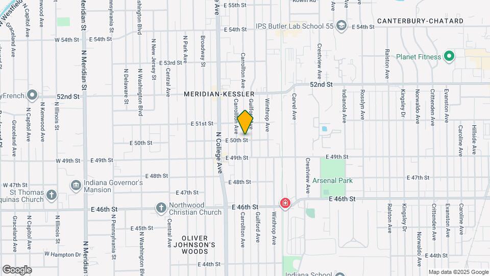 818 E 50th St Map and Location Details