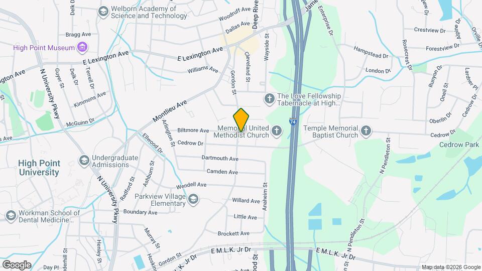 808 Gordon St Map and Location Details