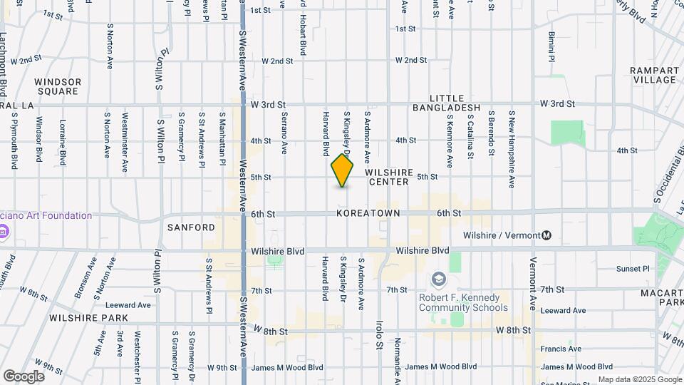 527 S Kingsley Dr Mapa y Detalles de la Ubicación