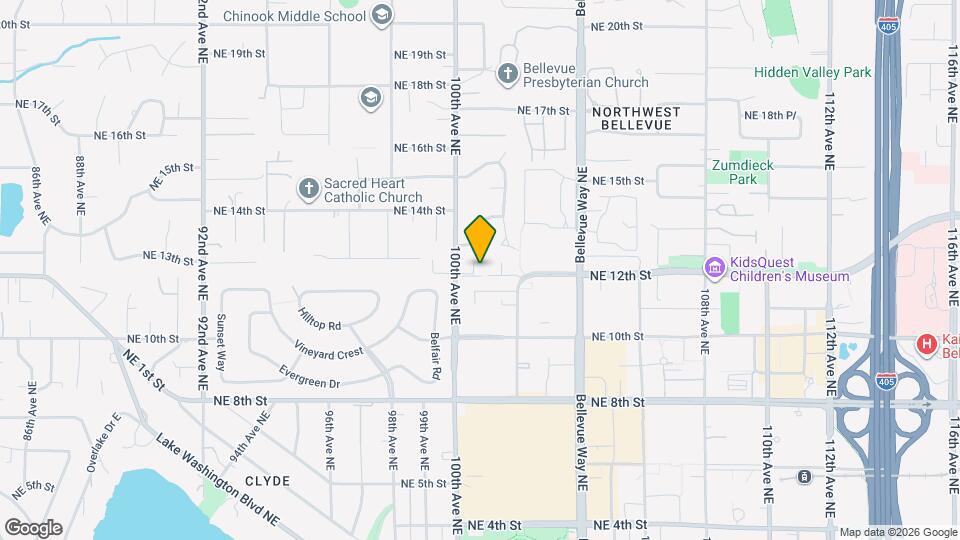 1218 101st Pl NE Map and Location Details