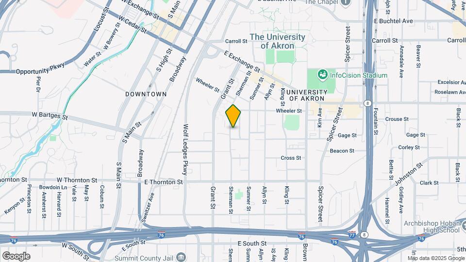 503 Sherman St Map and Location Details