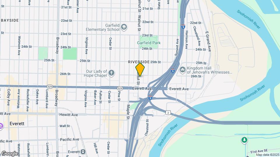 2607 Walnut St Map and Location Details