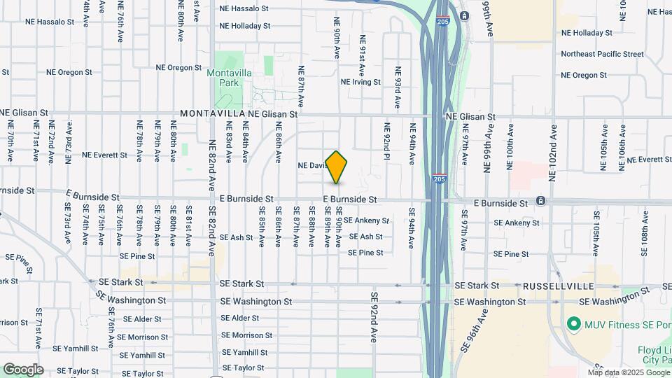 8934 NE Couch St Map and Location Details