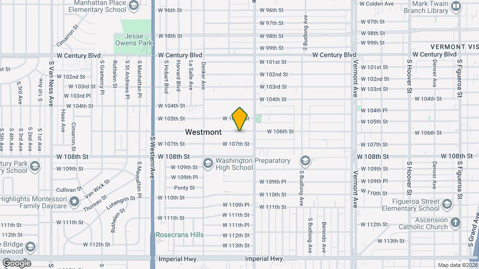 1432 W 106th St, Unit Furnished 2 Bedroom Map and Location Details
