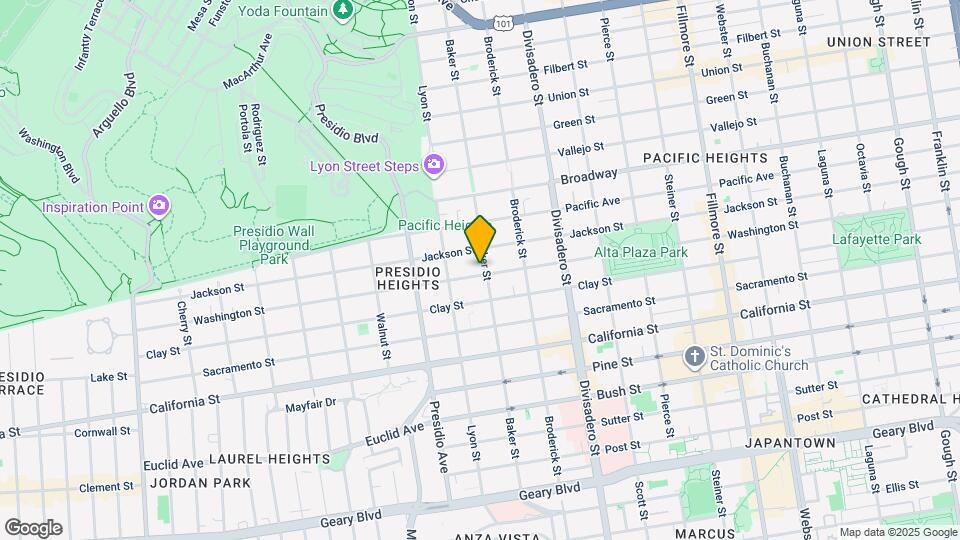 2101 Baker St Map and Location Details