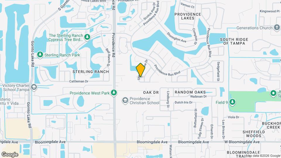 2032 Shadow Pine Dr Mapa y Detalles de la Ubicación