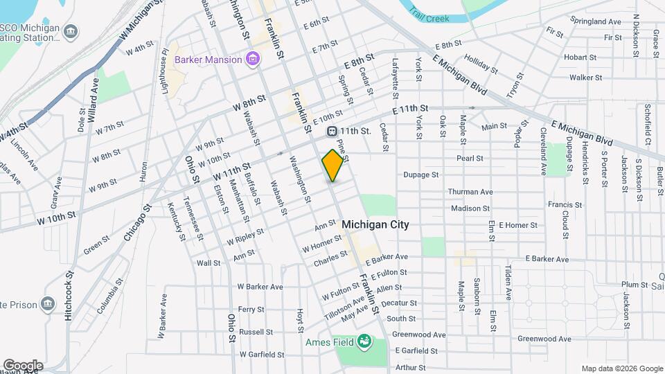 104 1/2 E William St Mapa y Detalles de la Ubicación