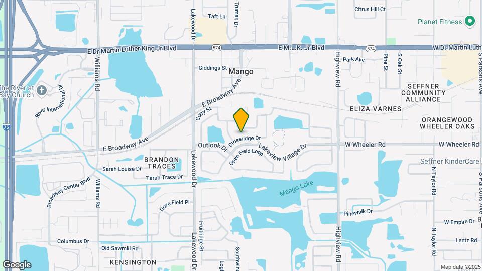 1626 Crossridge Dr Map and Location Details
