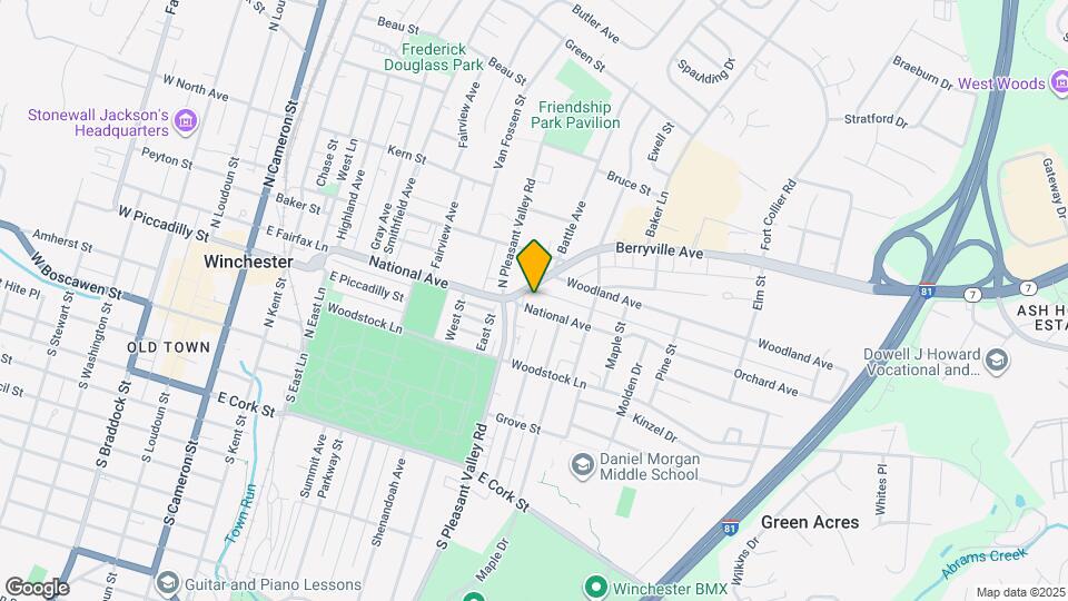 614 National Ave Map and Location Details