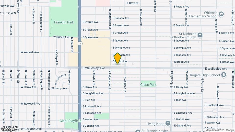 327 E Wellesley Ave Map and Location Details