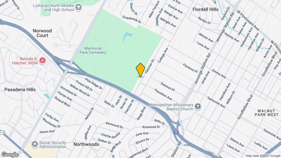 5305 Fletcher St Map and Location Details