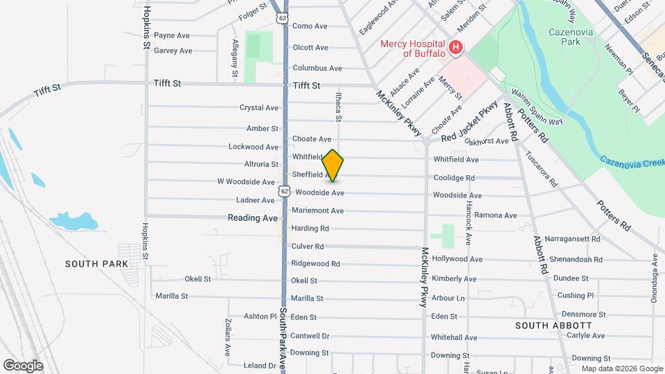 74 Woodside Ave Map and Location Details