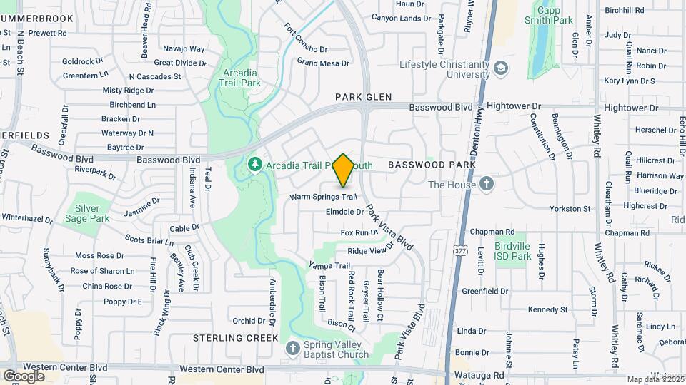 5329 Warm Springs Trail Map and Location Details