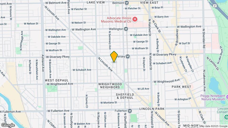 2731 N Seminary Ave Map and Location Details