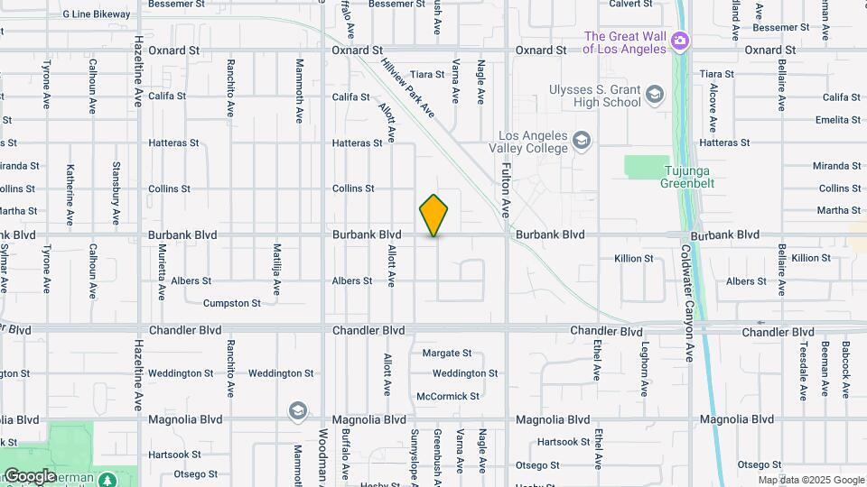 13440 Burbank Blvd Map and Location Details