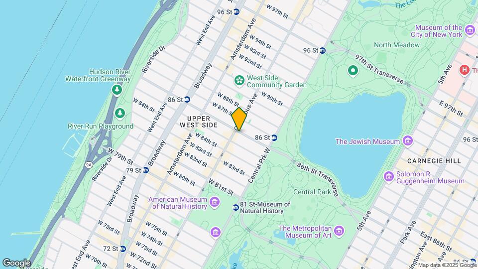 76 W 86th St Map and Location Details