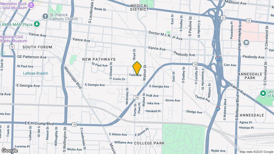 765 E Tate Ave Map and Location Details