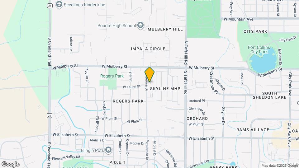 2331 Ponderosa Ct Map and Location Details