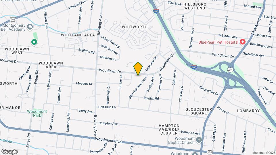 3031 Woodlawn Dr Map and Location Details
