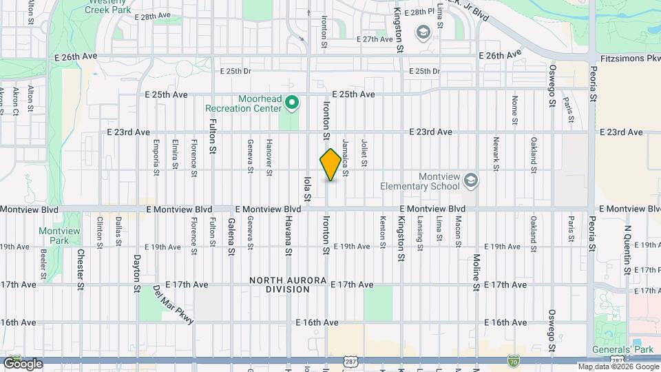 2048 Ironton St Map and Location Details