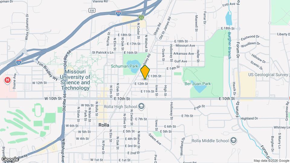 509 E 12th St Map and Location Details