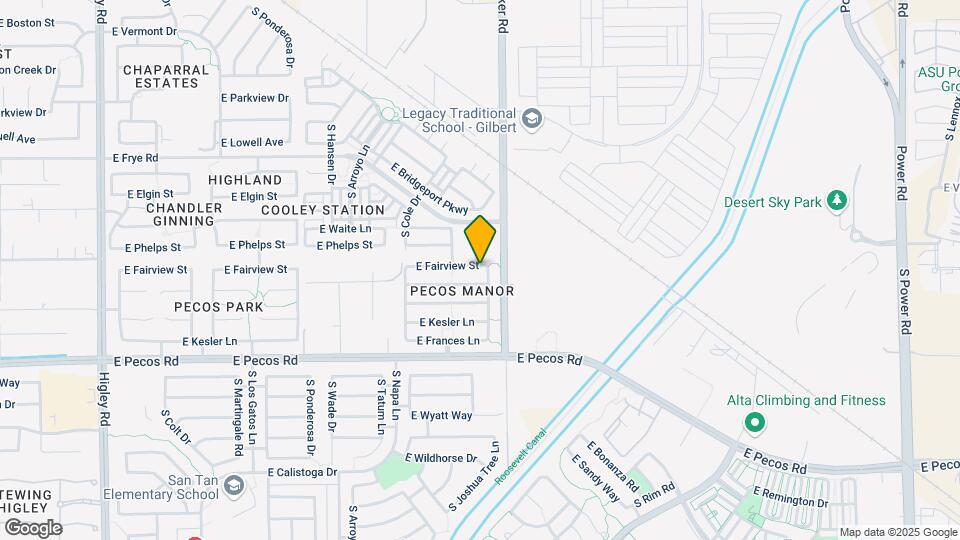 3949 E Fairview St Map and Location Details