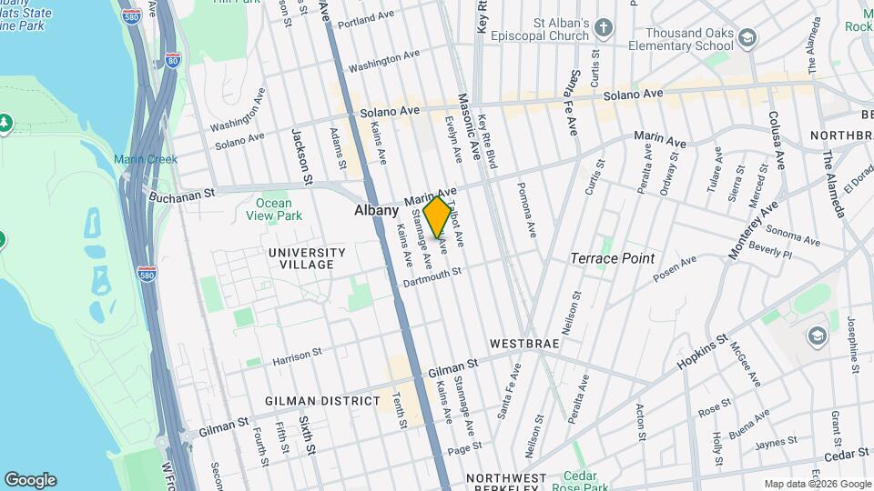 1054 Cornell Ave Mapa y Detalles de la Ubicación