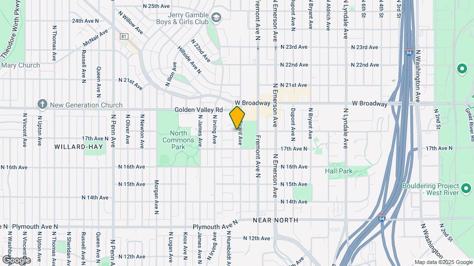 1727 Girard Ave N, Unit 1727 Map and Location Details