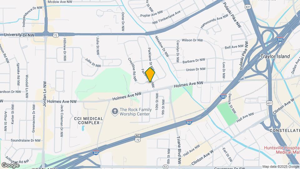 807 Fairway Dr NW Map and Location Details